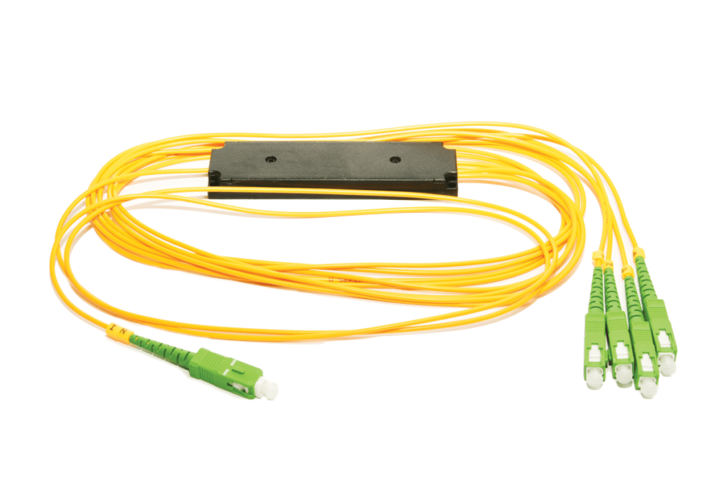 Splitter optyczny OFIBER ABS 1×4 SC APC, 2.0mm, 1.5m