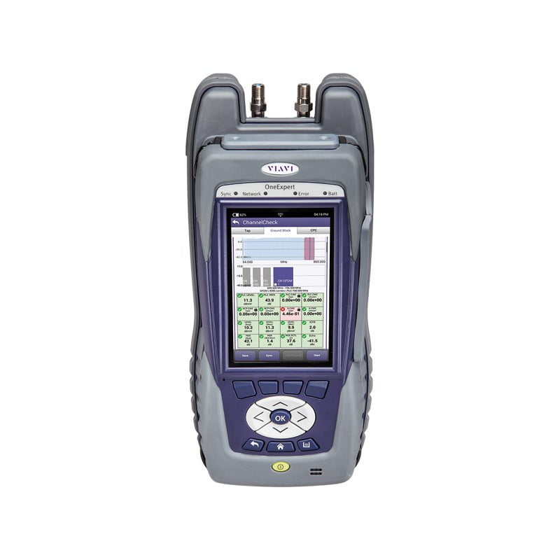 Miernik HFC VIAVI ONX-630 DOCSIS 3.1 65/204 MHz z Field View W/8 carrier RSG
